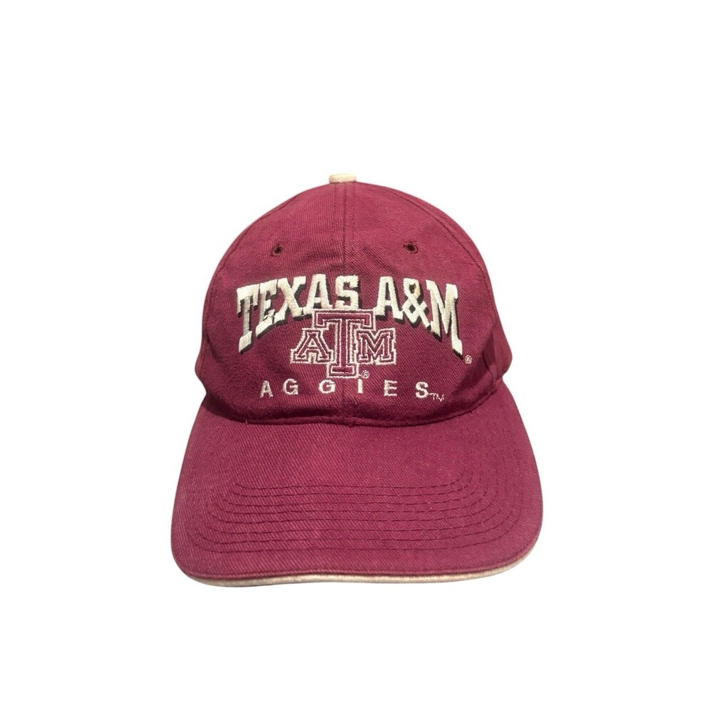 Vtg Texas A&M Aggies Embroidered ‘National Cap’ Maroon OSFM Snapback